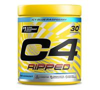 Cellucor Poudre pré-entraînement C4 Ripped – Framboise bleue glacée – 150 mg caféine – 30 portions