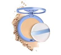 Poudre pressée mate Perfection, Poudre pressée, Poudre pressée par visage de contrôle d'huile, Poudre de finition compacte imperméable et longue durée (Beige naturel)