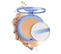 Poudre pressée mate Perfection, Poudre pressée, Poudre pressée par visage de contrôle d'huile, Poudre de finition compacte imperméable et longue durée (Beige pur)