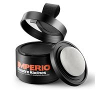 Poudre racines IMPERIO - Concealer pour cheveux pour épaissir les cheveux, pour les femmes et les hommes, make-up pour cheveux résistant à l’eau, pour masquer les racines - 4 g (noir)