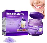 Poudre réparatrice d'hydroxyapatite pour les dents, utilisée pour réparer et renforcer l'émail, prendre soin des gencives, dentifrice blanchissant doux sans fluor, élimine les taches.