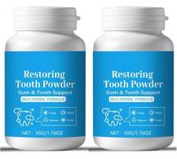 Poudre réparatrice pour les dents | Agent réparateur à base de plantes | Blanchiment des dents | Renforcement de l'émail | Nettoyage buccal