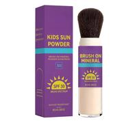 Poudre Solaire Minérale Enfant SPF 30, Protection Large Spectre pour Cuir Chevelu avec Brosse, Résistante à l'Eau, Respectueuse des Récifs, Sans Salissure (1 pcs)