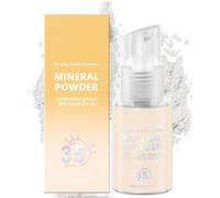 Poudre Solaire Minérale Pour Cuir Chevelu Et Cheveux,20g Crème Solaire Pour Le Corps,SPF 35 PA++,Protection Solaire Pour Cuir Chevelu,Protection Solaire Cheveux,Large Spectre UV,Légère,Non Grasse