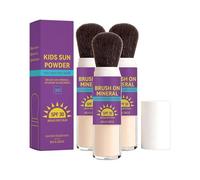 Poudre Solaire Minérale Pour Enfants SPF 30, Poudre Solaire Minérale Pour Enfants Sun Tropic SPF, Protection Longue Durée, Texture Légère Et Respirante, Très Résistante À L'eau (3pcs)