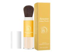 Poudre SPF Visage | Poudre Fixante Solaire,Finition Mat Translucide Anti-Brillance Léger et Respirant pour Peau Grasse et Sensible