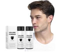 Poudre texturisante pour cheveux, poudre coiffante pour hommes, effet mat et volume maximisé, ingrédients naturels purs, fini mat, tenue longue durée (2PC)