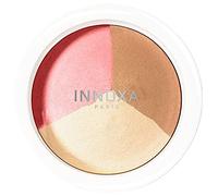 Poudre Trio Enlumineur - Teinte Moyen - Poudre compacte effet bonne mine - Vegan - Testée sous contrôle dermatologique - spécial peaux sensibles - 6.5g