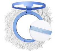 Poudre visage anti-sébum,poudre fixatrice waterproof longue tenue,maquillage non testé sur les animaux,fini mat léger, convient à tous les types de peau,résiste à la transpiration et à la décoloration