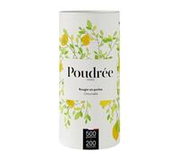 Poudrée Paris - Bougie en Perles de Cire 500g | Bougie Rechargeable, Élégante & Réutilisable | Kit avec Mèches - Fabrication Made in France (Citronnelle)