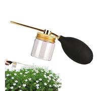 Poudreuse à Terre De DiatoméE, PulvéRisateur De Poudre De Terre De DiatoméEs 108 ML, Applicateur à Soufflet Tenu à La Main avec RéCipient en Verre Amovible, pour Plants D'IntéRieur. (Or)