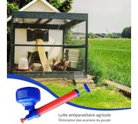 Poudreuse pour Terre de Diatomées - Contrôle Des Moucherons Pour Poulailler - Poudreuse de Terre de Diatomée Réglable pour Maison, Serre, Poulailler, Ferme, Jardin