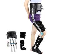 Pouette à Genou à charnière ROM ROM ROM Post OP OP Support ORTHOSIE, stabilisateur de Jambe Complet, Support Fixe à Pied de la Cheville de Jambe entièrement réglable, droite-11 * 15,7 Pouces