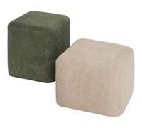Pouf 2 en 1 Doki gris et vert Atmosphera Vert G