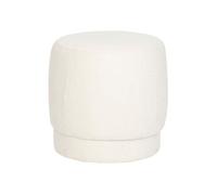 Atmosphera – Pouf bouclette Amea – Blanc – 39 cm