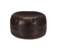 Vidaxl Pouf 60 X 30 Cm Marron Foncé Cuir Véritable De Chèvre Marron