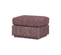 Pouf à motif 40x60x50 cm Tissu Bordeaux Lou