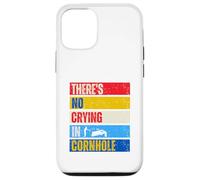 Pouf amusant avec inscription « There's No Crying In Cornhole Player » Coque pour iPhone 12/12 Pro