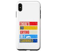 Pouf amusant avec inscription « There's No Crying In Cornhole Player » Coque pour iPhone XS Max