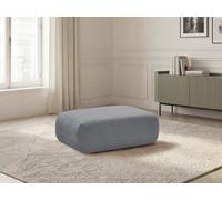 Pouf ANDA tissu chenille gris BOBOCHIC 1 places Gris
