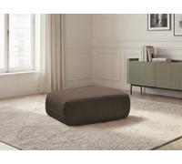 Pouf ANDA tissu chenille marron BOBOCHIC 1 places Marron