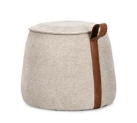Pouf Anila gris clair