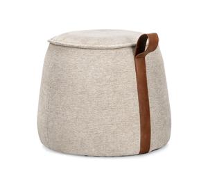 Pouf Anila gris clair