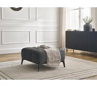 Pouf ANIS tissu texturé gris foncé BOBOCHIC Gris foncé