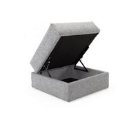 Pouf avec coffre CORNILA Twist Granite