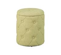 Pouf avec Coffre de Rangement Vert Anis - YELENA -