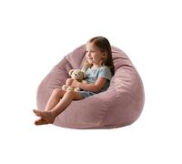 Pouf avec housse en velours côtelé amovible, grand pouf en mousse à mémoire de forme pour enfants et adultes avec rembourrage, chaise ronde et moelleuse pour salon et chambre à coucher