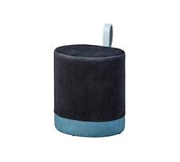 Pouf avec Lanière Noir et Bleu - OPALE -