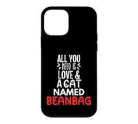 Pouf avec nom de Chat - All You Need is Love ! Coque pour iPhone 12 Mini