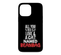 Pouf avec nom de Chat - All You Need is Love ! Coque pour iPhone 13 Pro Max