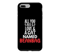 Pouf avec nom de Chat - All You Need is Love ! Coque pour iPhone 7 Plus/8 Plus