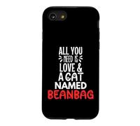 Pouf avec nom de Chat - All You Need is Love ! Coque pour iPhone SE (2020) / 7/8