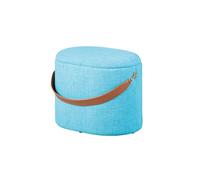 Pouf Avec Rangement 42x30x36 Cm En Tissu Bleu Turquoise - Dilia Bleu