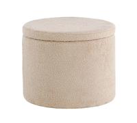 Pouf Avec Rangement "Dunken" 51cm Beige