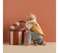 Kid's Concept Pouf cylindre avec rangement Brun. Ø40x30.5 cm
