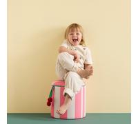 Kid's Concept Pouf cylindre avec rangement Rose. Ø40x30.5 cm
