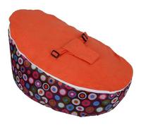 Pouf bébé Bean Bag Base Snuggle Bags - Fafeicy - Orange - PVC, polyester suède - 65 x 55 x 40 cm