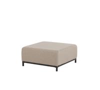 Beliani - Pouf Ottoman - Rovigo - en Tissu Polyester Anti UV et Métal, Beige et