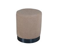 Pouf Venture Home Pouf Benji 35x35x42,5 cm Teddy Beige et noir