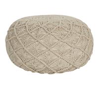 Pouf Berkane Beige Coton Beige