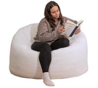 Pouf Bouclette - 100 cm - Bananair - Blanc cassé Fabriqué en France