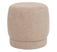 Pouf bouclette Amea gris taupe D39cm - Atmosphera Créateur d'intérieur