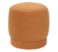 Pouf bouclette Amea orange D39cm - Atmosphera createur d'interieur