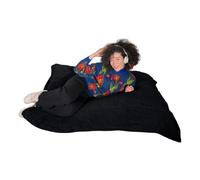 Pouf Bouclette déhoussable - 140x180 cm - Bananair - Noir