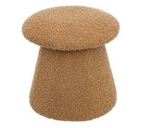 Pouf bouclette enfant Zopi marron D27cm - Atmosphera createur d'interieur