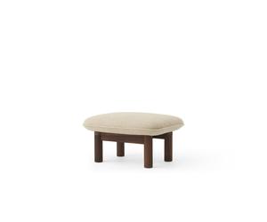 Pouf Brasilia Noyer/ Bouclé